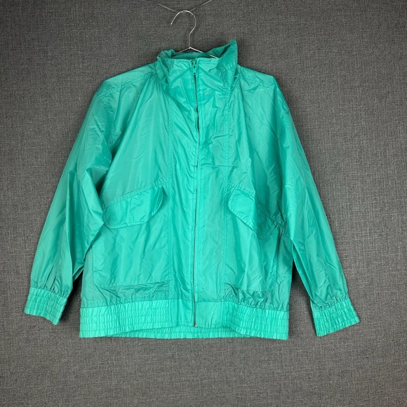 Vintage Haband For Her Lightweight Windbreaker Jacket Green Size L - Picture 1 of 7